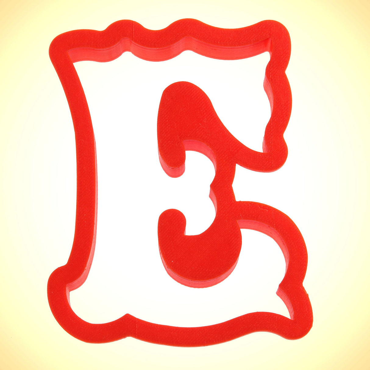 Curly Letter E Cookie Cutter 4 in PC0134