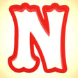 Curly Letter N Cookie Cutter 4 in PC0143