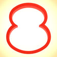 Number Eight Cookie Cutter 4 in PC0108