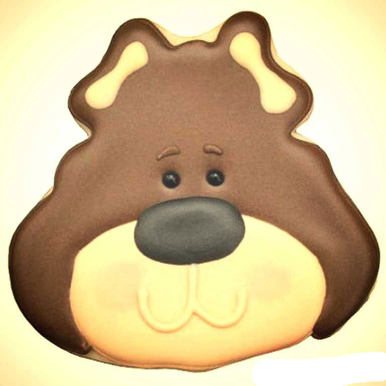 Bear Face Plastic Cookie Cutter 3.75" Cc106