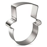 Snowman Face With Hat Cookie Cutter 3.75 in B1583