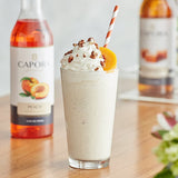 Capora Peach Flavoring Syrup 750 mL - 6/Case