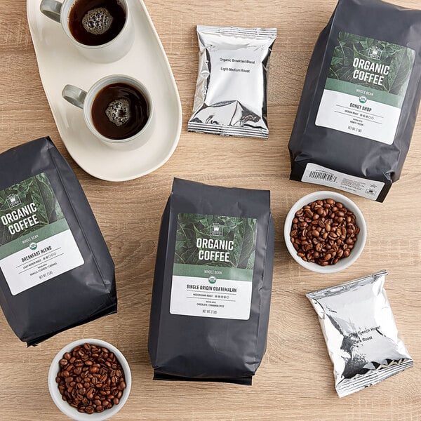 Crown Beverages Organic Single Origin Colombian Coffee Packet 2.5 oz. - 24/Case
