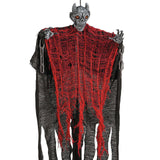 27 1/2" Hanging Red & Black Devil Halloween Decoration