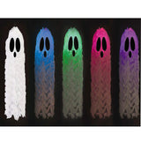 Light Up LED Hanging Terrified Face Shaggy Ghost Halloween Decoration