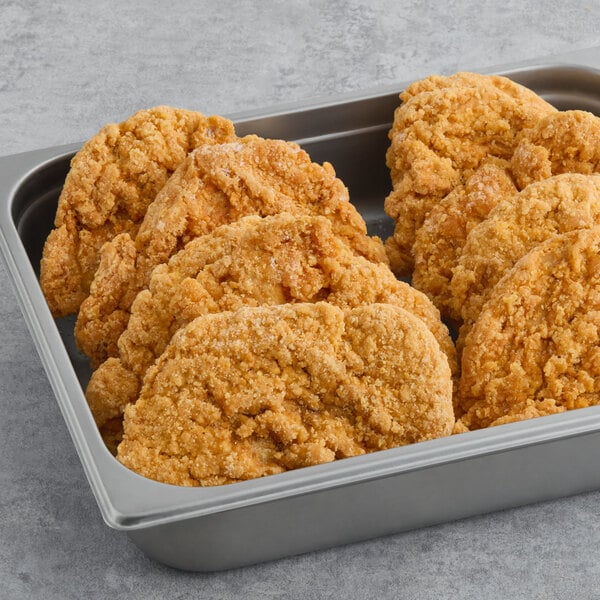 Brakebush 5.7 oz. Spicy Crispy Breaded Chicken Breast Fillets - 28/Case