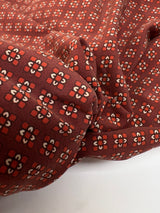 Printed Polyamide Fabric Brown Orange
