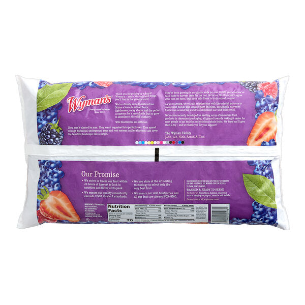 Wyman's Frozen Mixed Berries 5 lb. - 2/Case