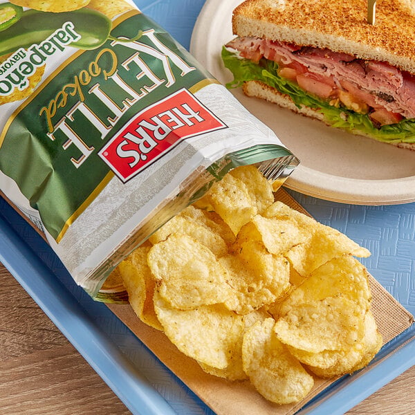 Herr's Jalapeno Potato Chips 1.125 oz. - 60/Case