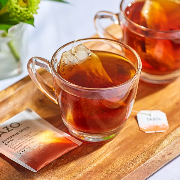 Tazo Pumpkin Spice Chai Tea Bags - 120/Case