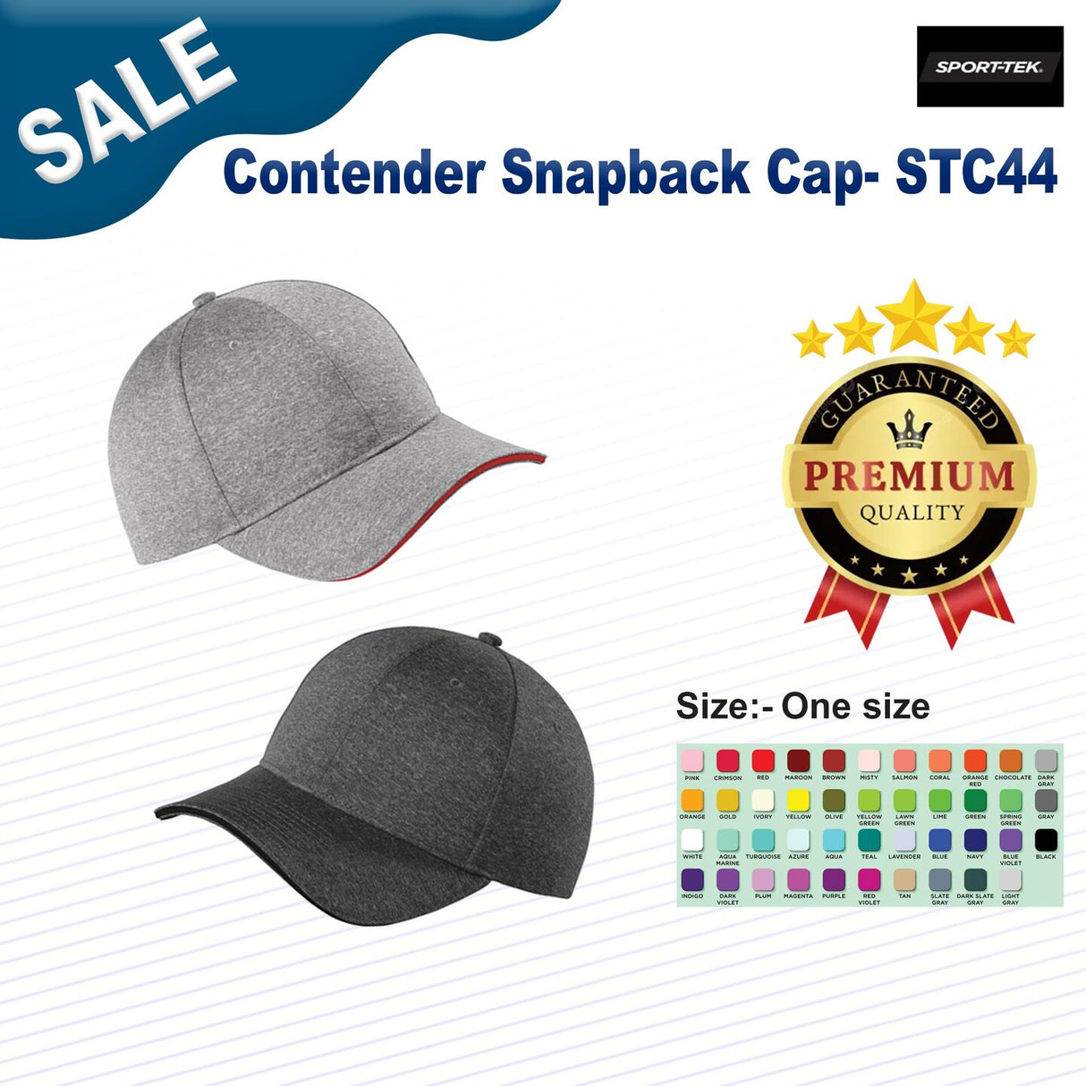 Sport-Tek® Contender Snapback Cap