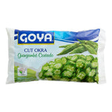 Goya IQF Cut Okra 1 lb. - 12/Case