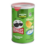 Pringles Sour Cream and Onion Potato Crisps Grab-and-Go Can 2.5 oz. - 12/Case