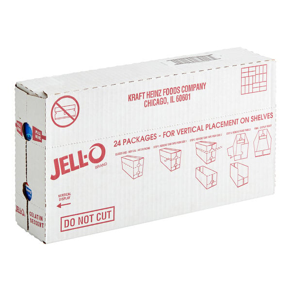 JELL-O Berry Blue Gelatin Dessert Mix 3 oz. - 24/Case