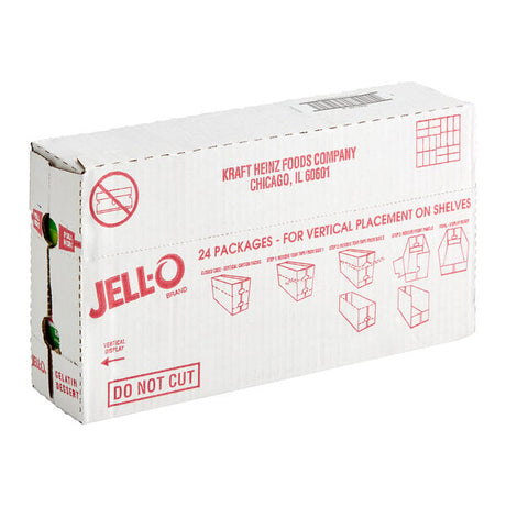 JELL-O Lime Gelatin Dessert Mix 3 oz. - 24/Case