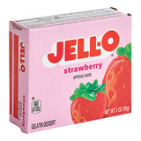 JELL-O Strawberry Gelatin Dessert Mix 3 oz. - 24/Case