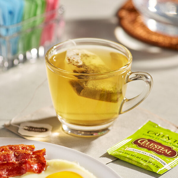 Celestial Seasonings Honey Lemon Ginseng Green Tea Bags - 25/Box