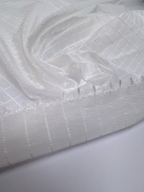 Polyamide Ripstop Checked White