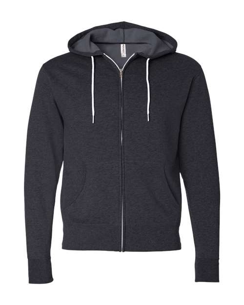 Lightweight Full-Zip Hooded Sweatshirt