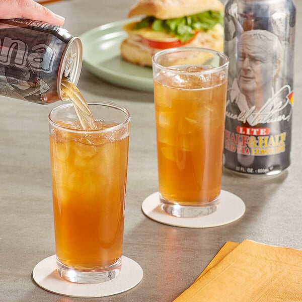 AriZona Arnold Palmer Lite Half and Half Iced Tea Lemonade 22 fl. oz. Can - 24/Case