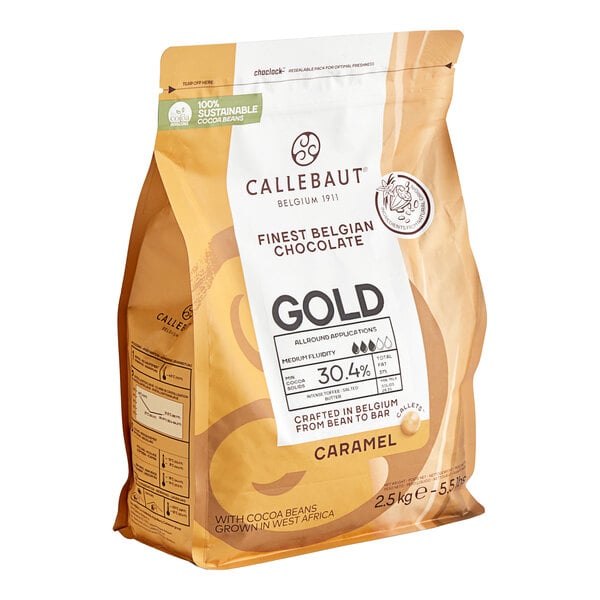 Callebaut Gold Caramelized White Chocolate Callets™ 5.5 lb.