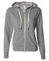 Independent Trading Co. Unisex Heathered French Terry Full-Zip Hooded Sweatshirt