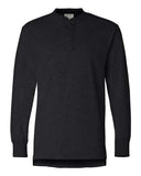 J. America Men's Vintage Brushed Jersey Henley