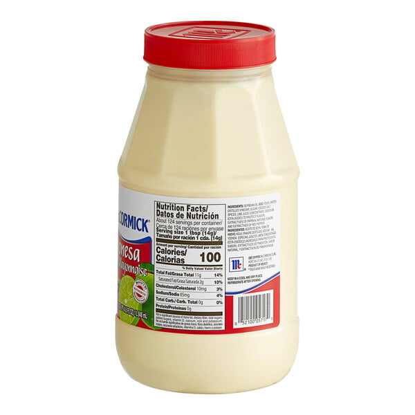 McCormick Mayonesa Mayonnaise with Lime Juice 62.5 oz. - 6/Case