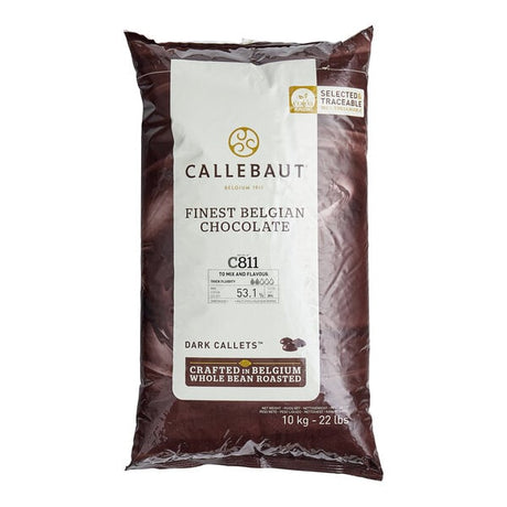 Callebaut Recipe C811 Dark Chocolate Callets™ 22 lb.