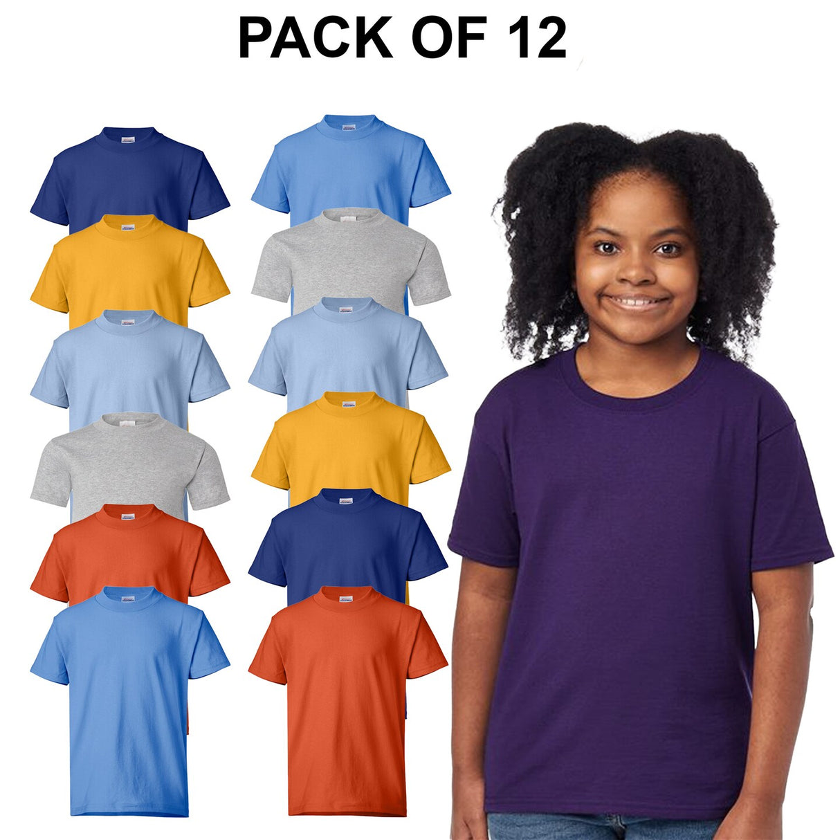 Pack 12 : Dri Power® Youth 50/50 T-Shirt