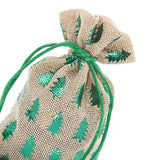 Holiday Metallic Tree Bag 8” x 10” Fabric for Gifts