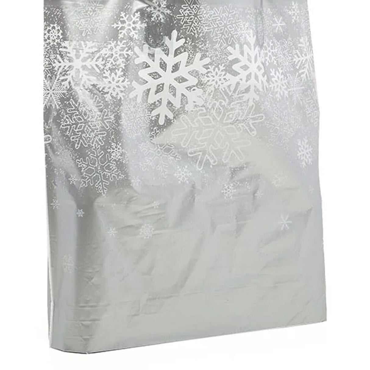 Printed Snowflake LDPE Bags 16” x 6” x 15” Holiday Packaging