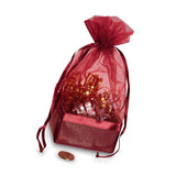 Box On The Bottom Organza Bags 2 1/2'' x 2 7/8'' x 6 1/2'' Party