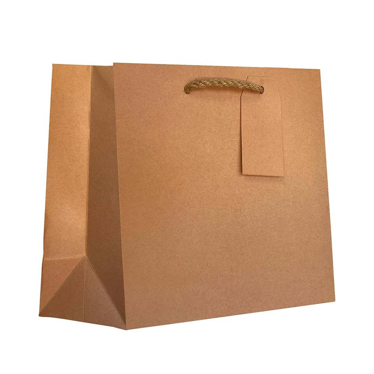 Premium Kraft Euro Totes 8" x 4" x 10" Strong Eco-Friendly Design