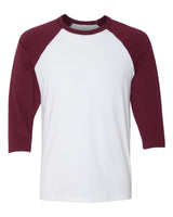 BELLA + CANVAS® Three-Quarter Crewneck Baseball T-Shirt