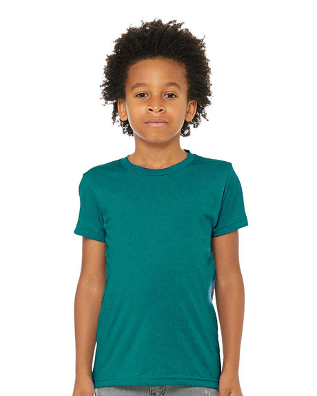 BELLA + CANVAS® Triblend Crew Neck Short Sleeve Tee Shirt For Youth - 3413Y