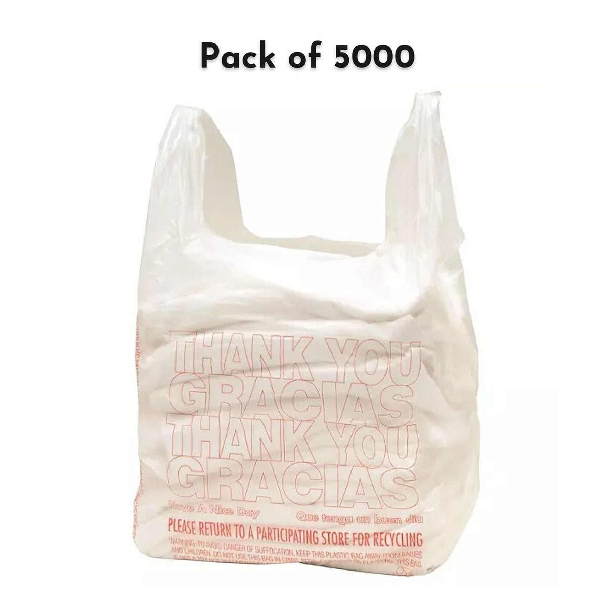 T-Shirt Carry-Out Bags, 11.5" x 6.5" x 22" | Raheev®