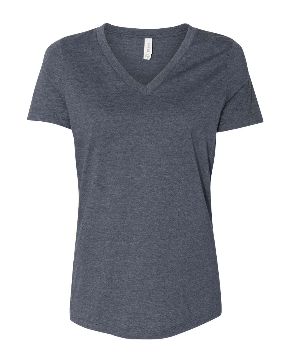 BELLA + CANVAS® Women's Relaxed Heather CVC V Neck Short Sleeve T-Shirt - 6405CVC