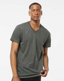 Tultex® Unisex Poly Rich Short Sleeve V-Neck T-Shirt