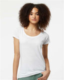 Tultex® Women's Poly Rich Scoop Neck Short Sleeve T-Shirt