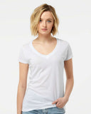 Tultex® Women's Poly-Rich V-Neck Short Sleeve T-Shirt