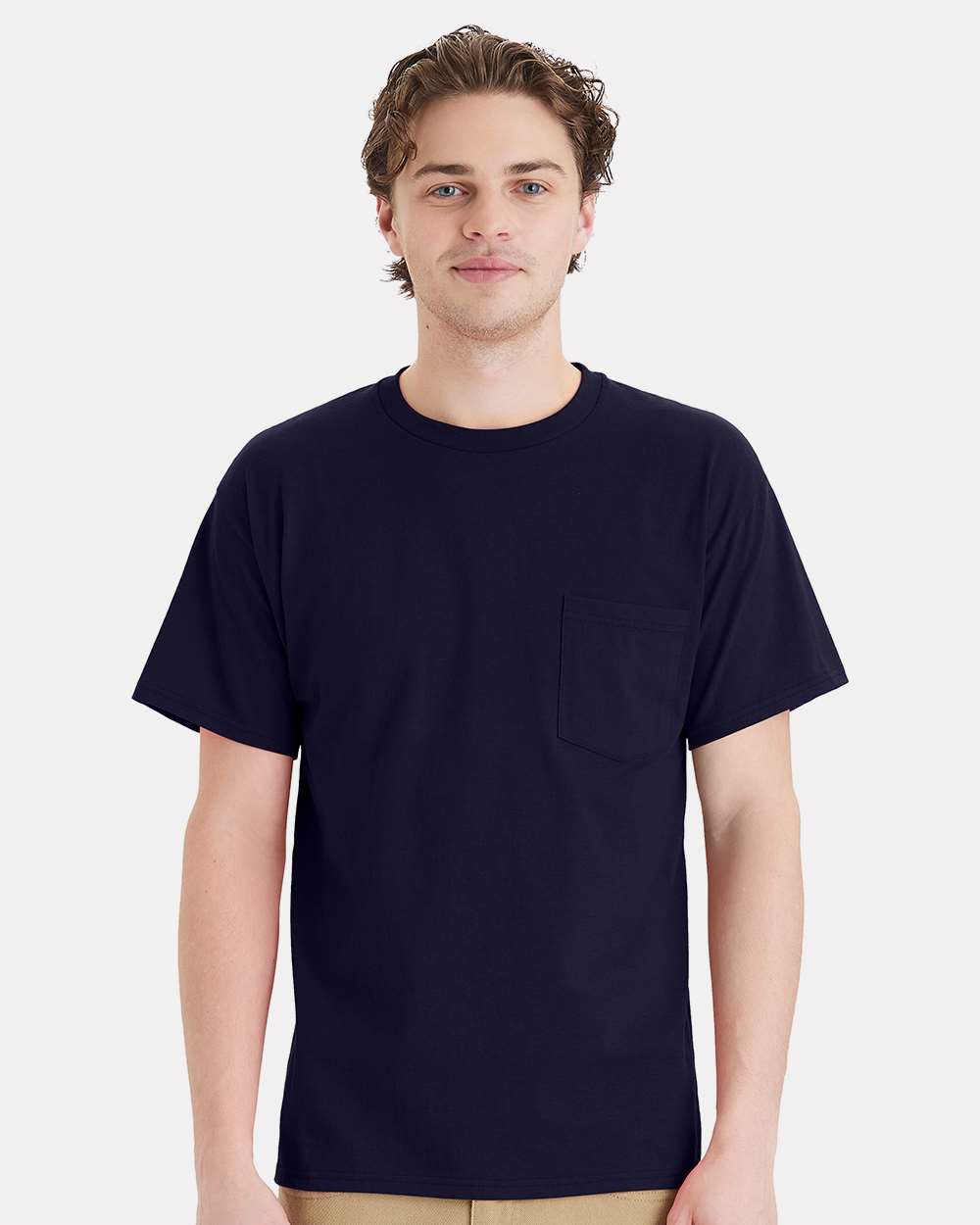 Hanes® Essential-T Pocket Crewneck Short Sleeve T-Shirt