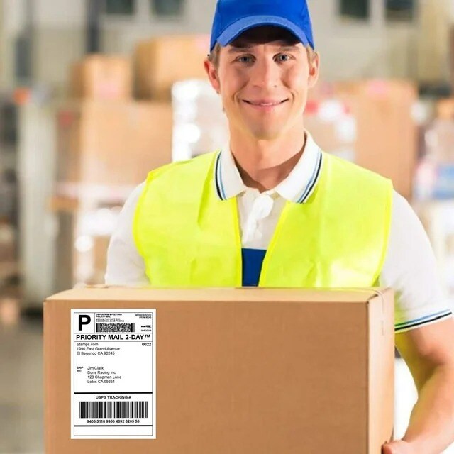 Direct Thermal Labels 4x6 Shipping Labels with Perforation