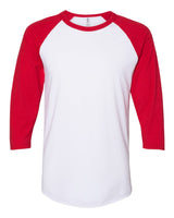 JERZEES® Three-Quarter Sleeve Raglan Baseball Ringspun Crewneck T-Shirt