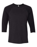 Camiseta de béisbol unisex con cuello redondo y manga tres cuartos BELLA + CANVAS®