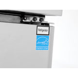 Atosa MGF8404GR Three Section Rear Mount Undercounter Refrigerator 72-11/16"W x 30"D x 34-1/8"H with 3 Solid Doors