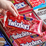 TWIZZLERS King Size Pull n' Peel Cherry Licorice 4.2 oz. - 15/Box
