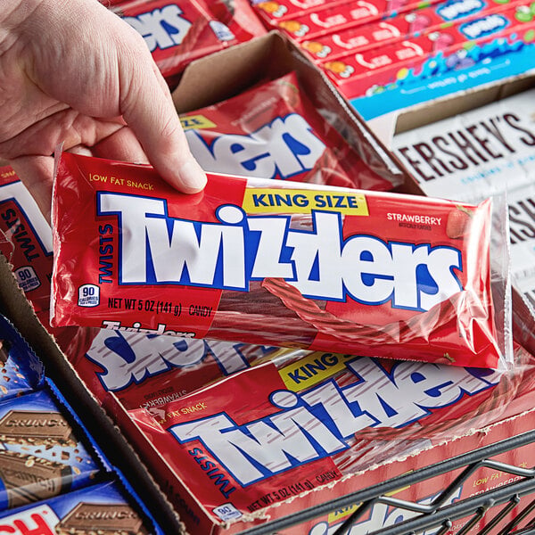 TWIZZLERS King Size Strawberry Licorice 5 oz. - 120/Case