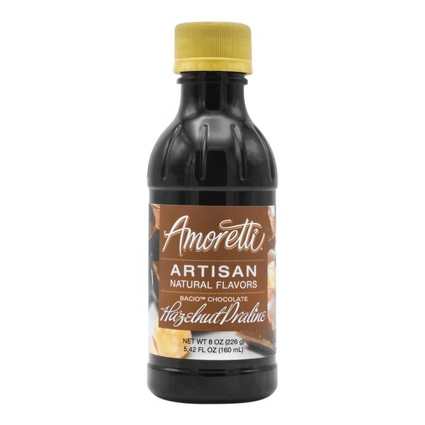 Amoretti Bacio Chocolate Hazelnut Praline Artisan Natural Flavor Paste 8 oz.