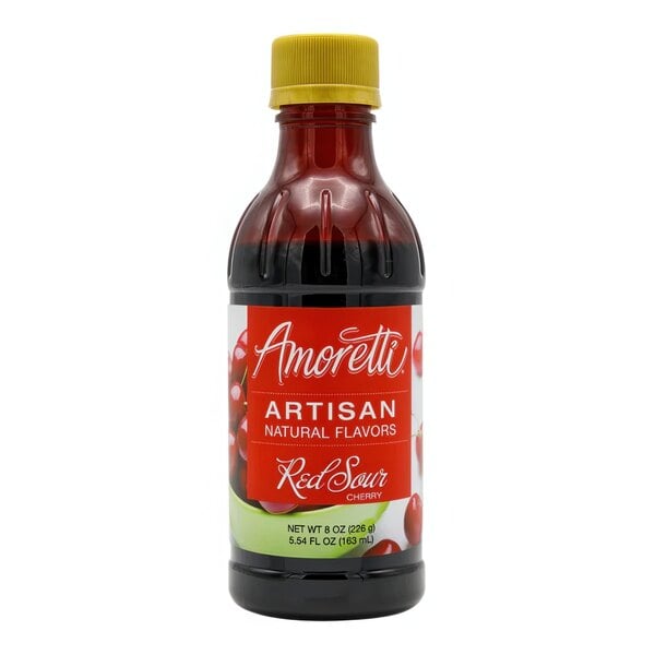 Amoretti Red Sour Cherry Artisan Natural Flavor Paste 8 oz.